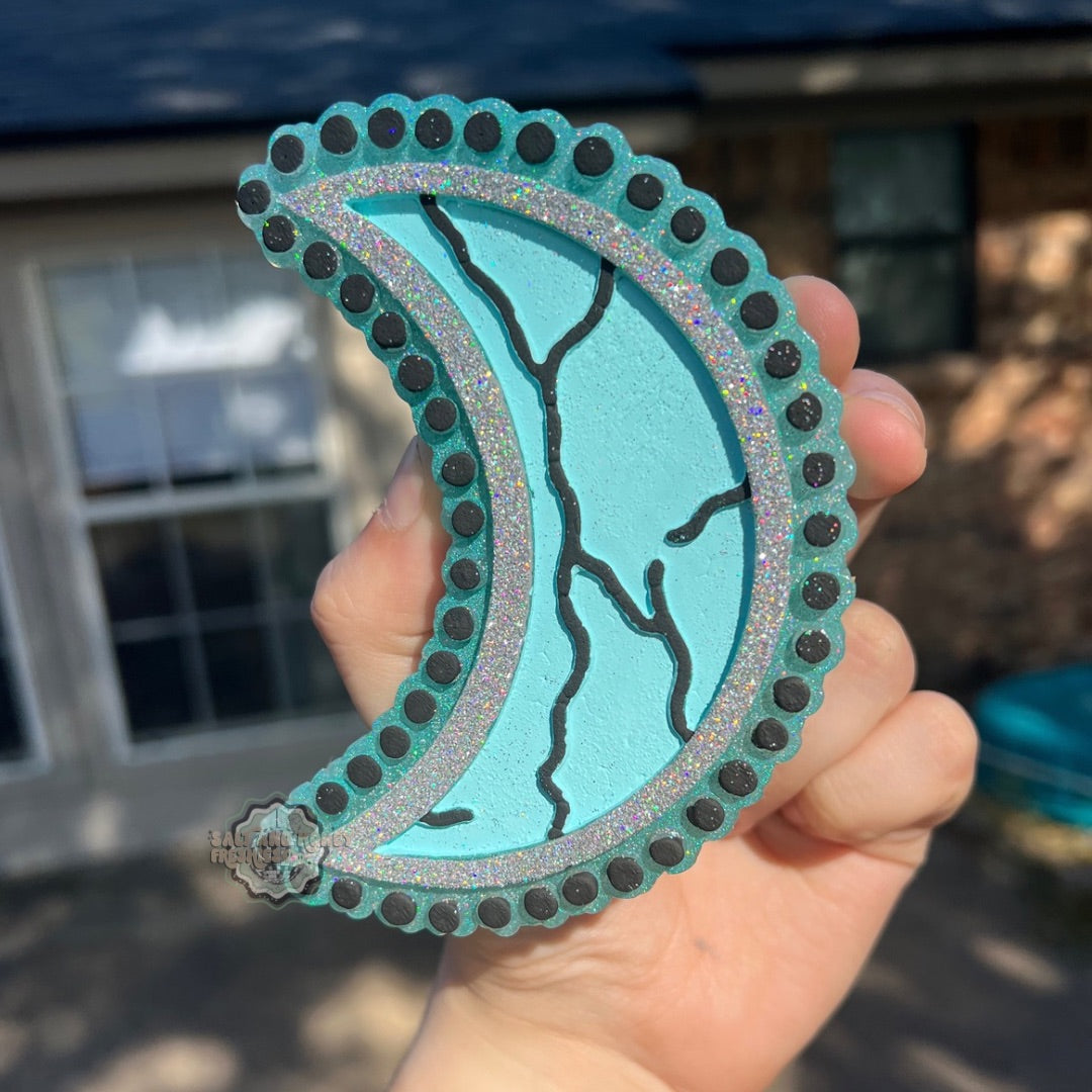 Turquoise Crescent Moon